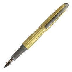 Diplomat Aero Champagne Fountain Pen, 14kt Gold Nib