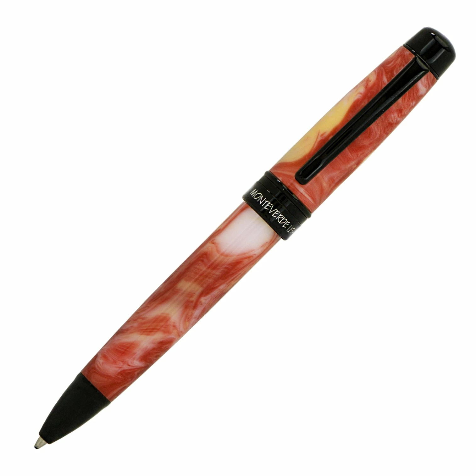 Monteverde Prima Ballpoint Pen, Red Swirl 1 Monteverde Prima Ballpoint Pen, Red Swirl