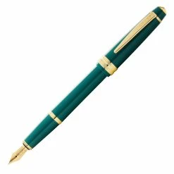Cross® Cross Bailey Light Fountain Pen, Polished Dark Green & Gold