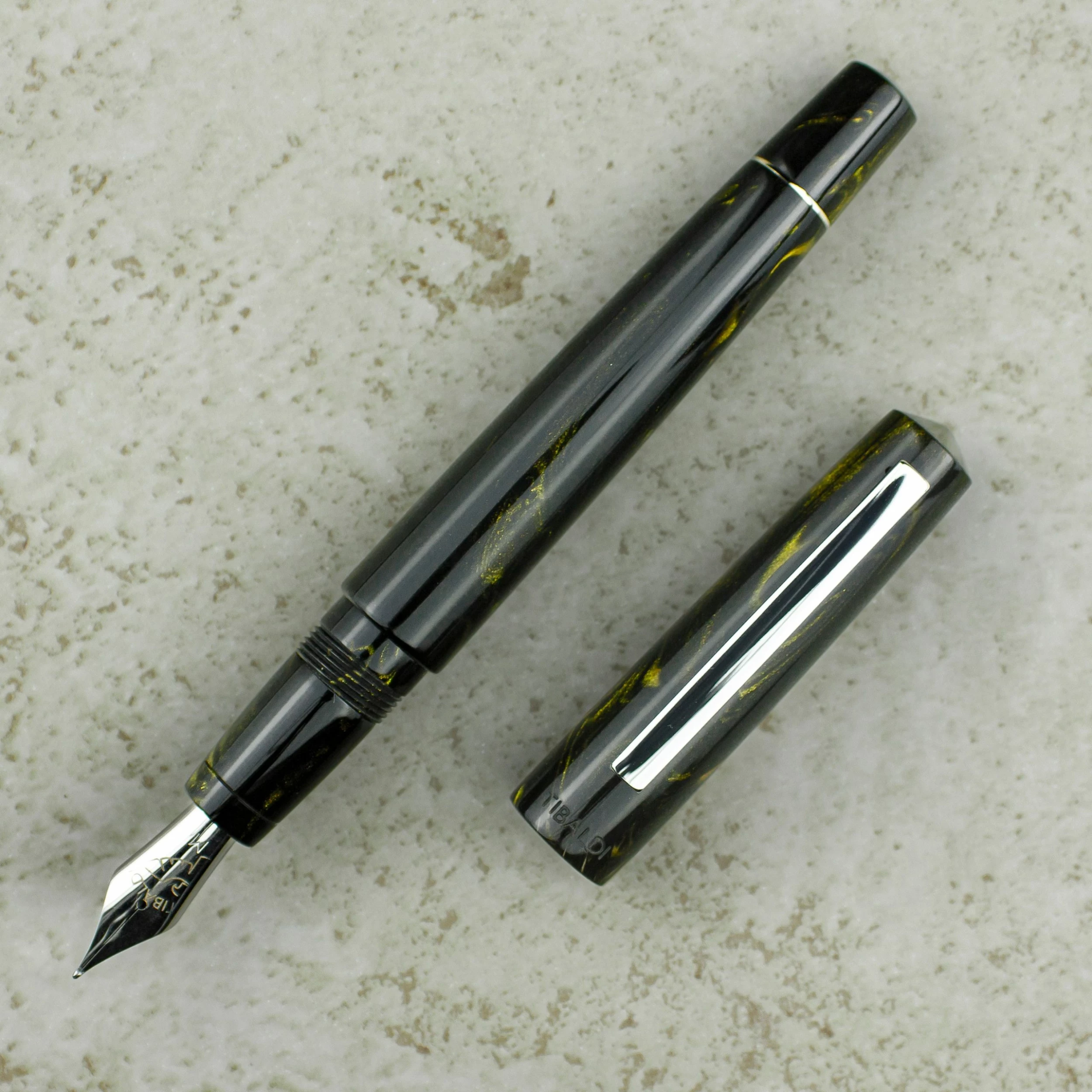 Tibaldi Infrangibile Fountain Pen, Black & Gold 1 Tibaldi Infrangibile Fountain Pen, Black & Gold