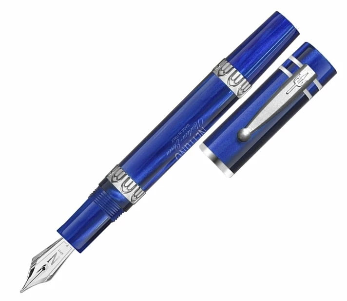 Nettuno 1911 Fountain Pen, Oceano Deep Blue, Fine Nib 1 Nettuno 1911 Fountain Pen, Oceano Deep Blue, Fine Nib