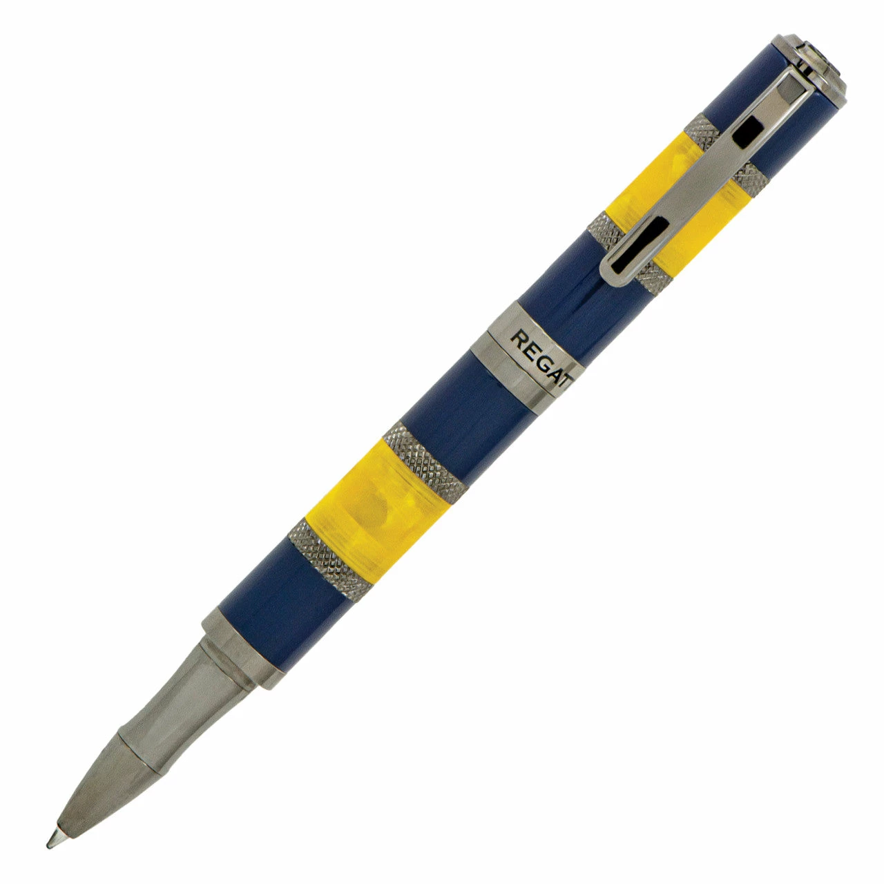 Monteverde Regatta Sport Rollerball Pen, Blue & Yellow 1 Monteverde Regatta Sport Rollerball Pen, Blue & Yellow