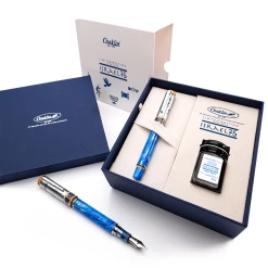 Conklin Israel 75th Anniversary Limited Edition Fountain Pen & Ink Bottle Set -Sheaffer Shop 36a3814a be43 5944 8a7a 6ce8928c6db7