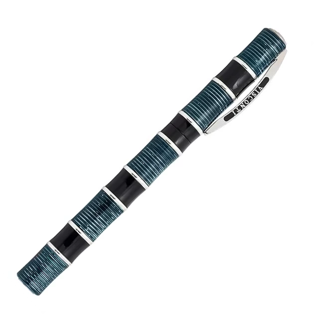 Visconti Limited Edition Asia Bamboo Fountain Pen, Blue 4 Visconti Limited Edition Asia Bamboo Fountain Pen, Blue - Image 4