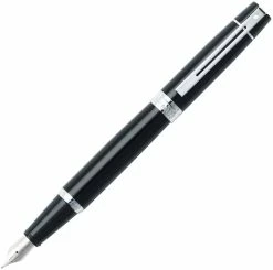Sheaffer 300 Glossy Black With Chrome Trim Fountain Pen, Fine
