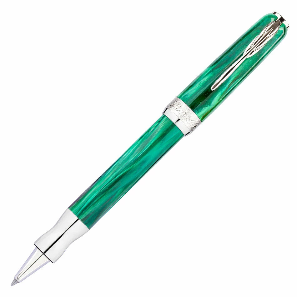 Pineider La Grande Bellezza Gemstone Rollerball Pen, Malachite Green 1 Pineider La Grande Bellezza Gemstone Rollerball Pen, Malachite Green