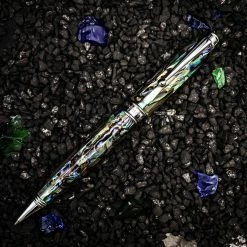 Monteverde Invincia Limited Edition Abalone Shell Ballpoint Pen, Chrome Trim