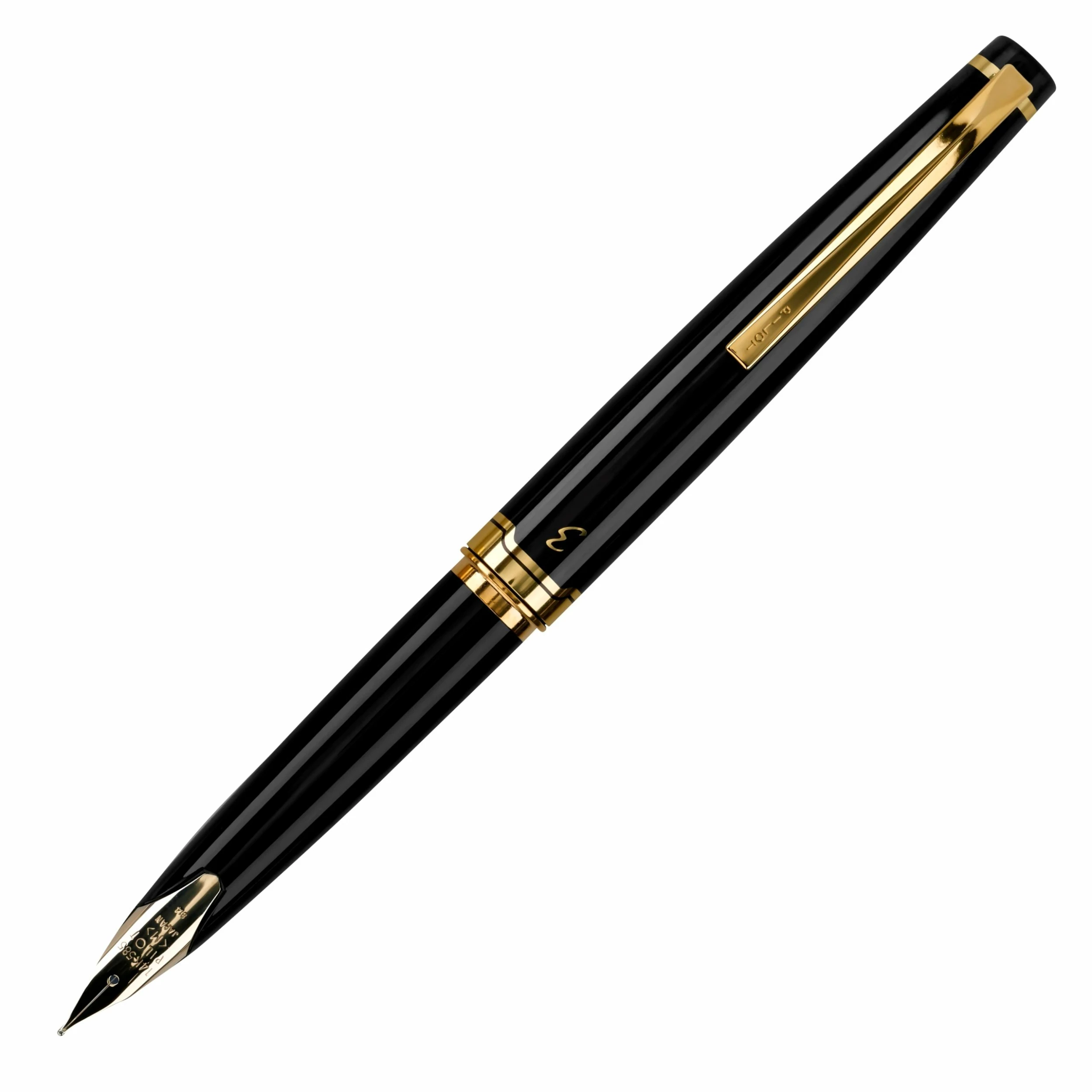 Pilot E95s Fountain Pen, Black Barrel & Gold Accents 1 Pilot E95s Fountain Pen, Black Barrel & Gold Accents
