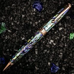 Monteverde Invincia Limited Edition Abalone Shell Ballpoint Pen, Rose Gold Trim