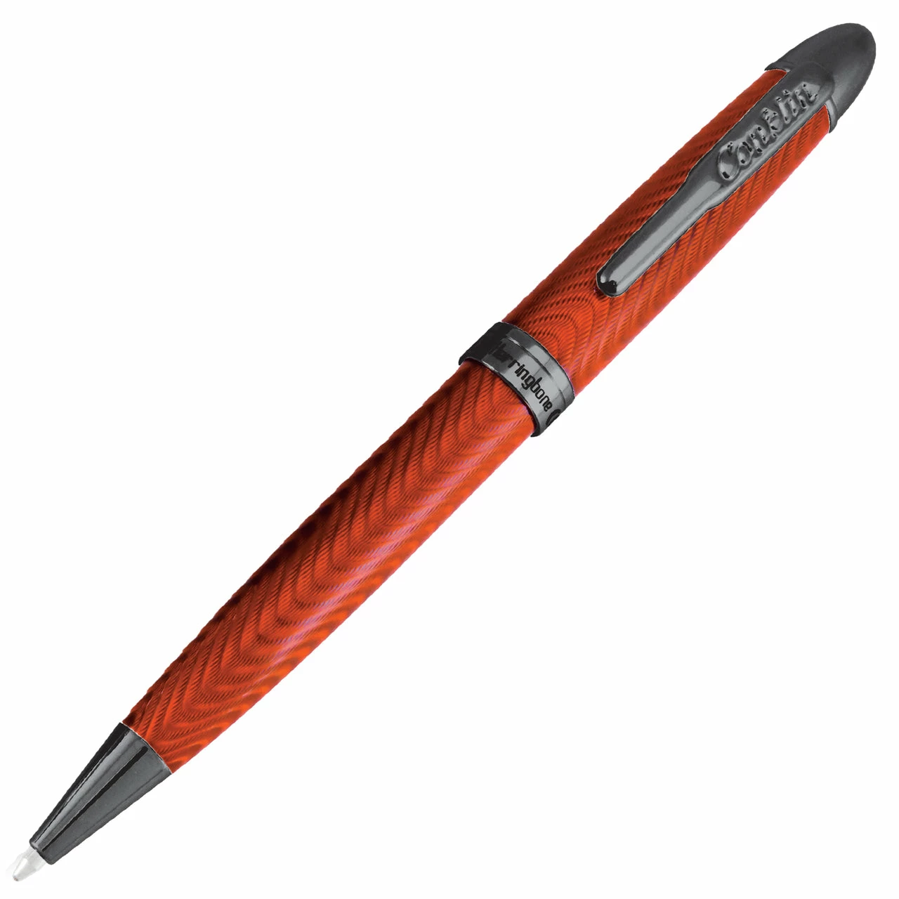Conklin Herringbone Ballpoint Pen, Orange 1 Conklin Herringbone Ballpoint Pen, Orange