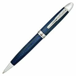 Conklin Herringbone Ballpoint Pen, Navy Blue