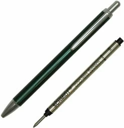 Schmidt Capless Rollerball Pen, Anodized Green