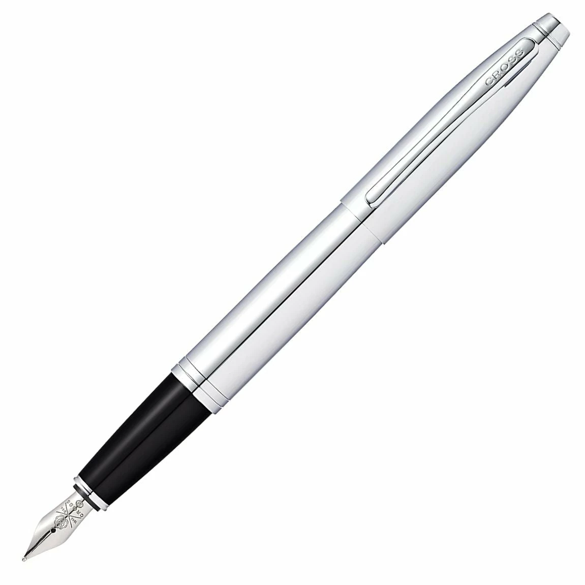 Cross® Cross Calais Fountain Pen, Polished Chrome, Medium 1 Cross® Cross Calais Fountain Pen, Polished Chrome, Medium