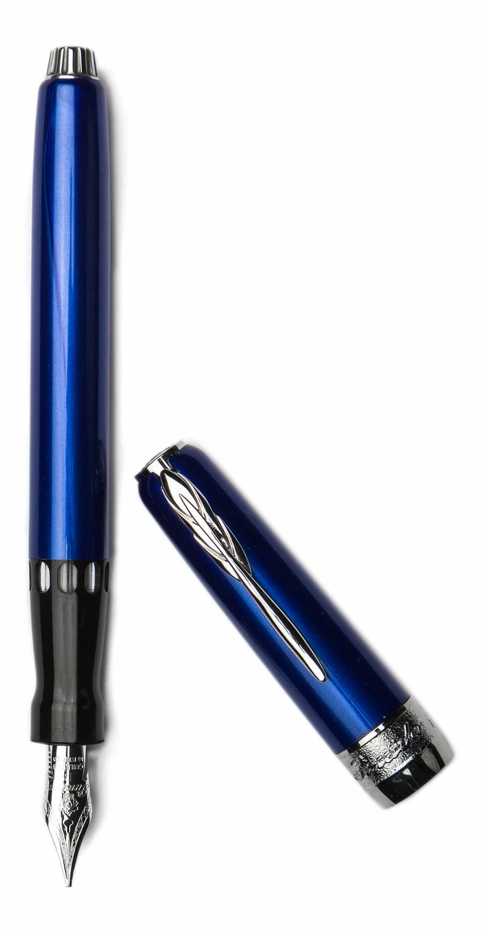 Pineider Full Metal Jacket Fountain Pen, Lightning Blue, 14K Gold Nib 1 Pineider Full Metal Jacket Fountain Pen, Lightning Blue, 14K Gold Nib