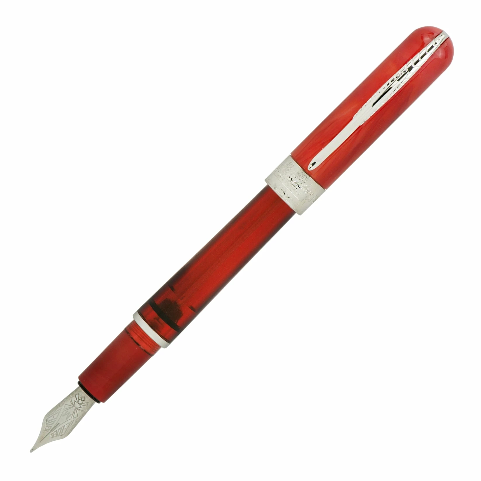 Pineider Avatar Twin Tank Touchdown Fountain Pen, Devil Red 1 Pineider Avatar Twin Tank Touchdown Fountain Pen, Devil Red
