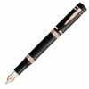 Nettuno 1911 Fountain Pen, Black Sands With Rose Gold Trim, Medium Nib