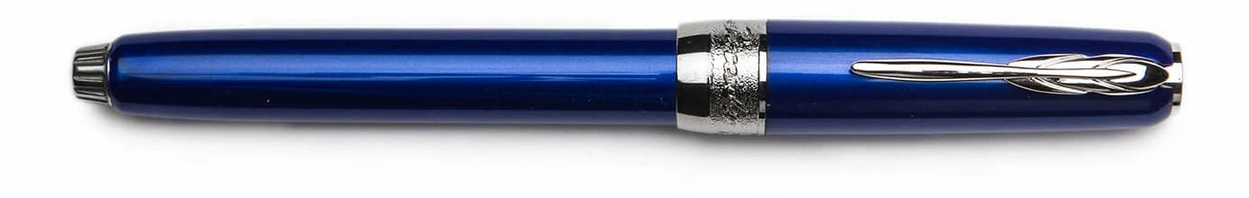 Pineider Full Metal Jacket Fountain Pen, Lightning Blue, 14K Gold Nib 3 Pineider Full Metal Jacket Fountain Pen, Lightning Blue, 14K Gold Nib - Image 3