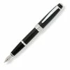 Cross® Cross Bailey Fountain Pen, Matte Black & Chrome, Medium Nib