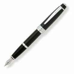 Cross® Cross Bailey Fountain Pen, Matte Black & Chrome, Medium Nib