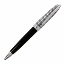 Cross® Cross Revere Ballpoint Pen, Tuxedo Cross Grid Black & Chrome