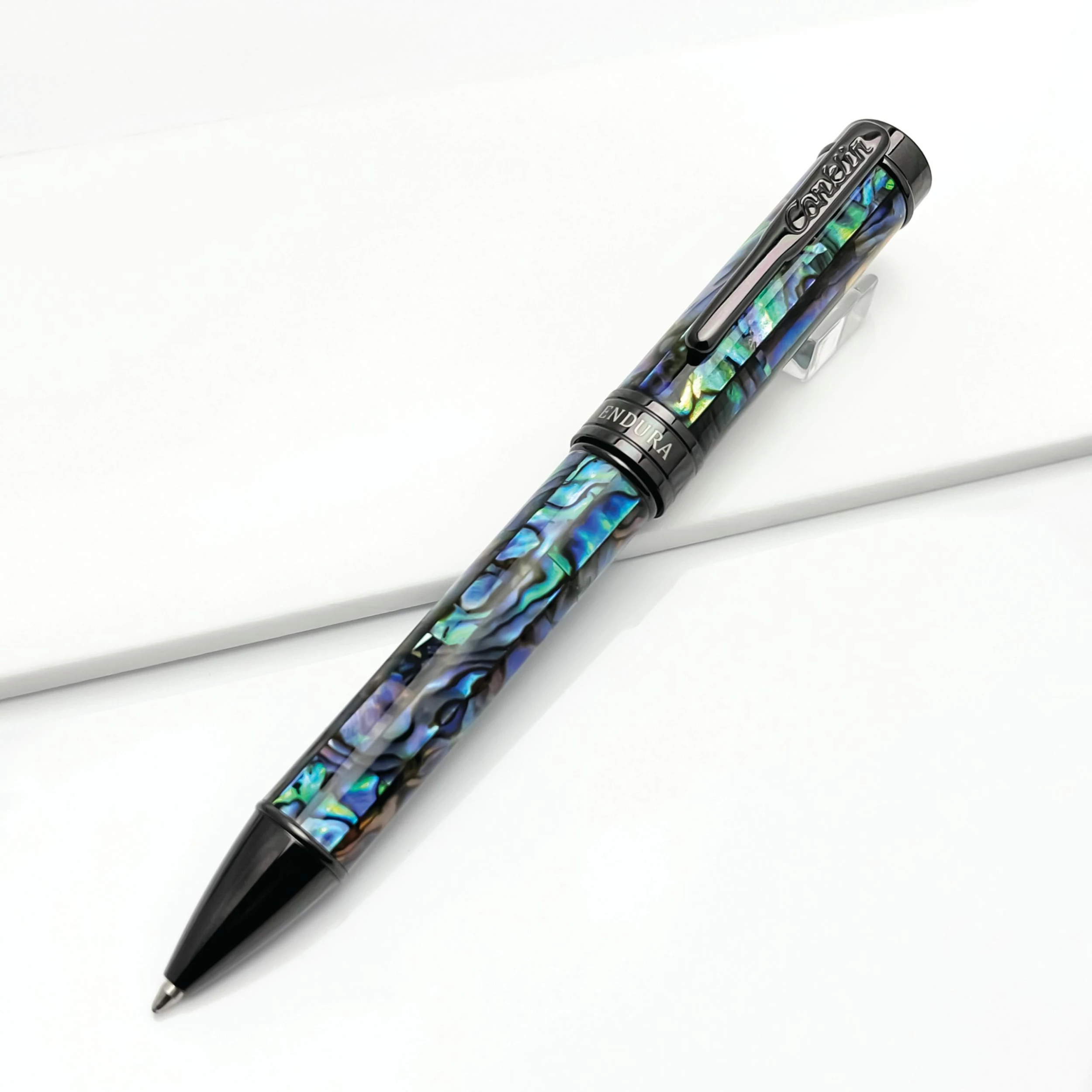 Conklin Endura Abalone Shell Limited Edition Ballpoint Pen, Gunmetal 1 Conklin Endura Abalone Shell Limited Edition Ballpoint Pen, Gunmetal