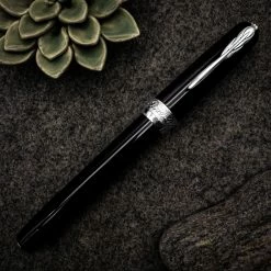 Pineider La Grande Bellezza Gemstone Rollerball Pen, Stone Black -Sheaffer Shop APC 1332 scaled