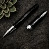 Pineider La Grande Bellezza Gemstone Rollerball Pen, Stone Black