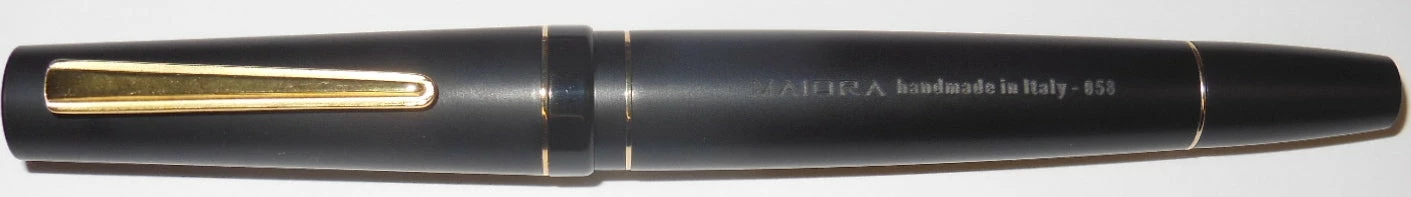 Maiora Impronte, Matte Black, Oversized Fountain Pen, Medium Nib 2 Maiora Impronte, Matte Black, Oversized Fountain Pen, Medium Nib - Image 2
