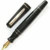 Maiora Impronte, Mirror Black, Oversized Fountain Pen, Broad Nib