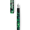 Tibaldi N60 Emerald Green Resin Fountain Pen, Palladium Trim, Medium Nib