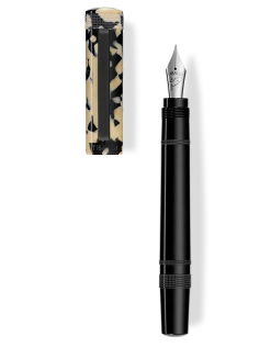 Tibaldi Perfecta Tortoise Beige Fountain Pen, Medium Nib