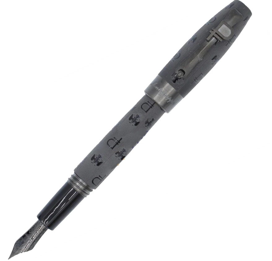 Montegrappa Fortuna Ruble Fountain Pen, Black, Fine Point 1 Montegrappa Fortuna Ruble Fountain Pen, Black, Fine Point