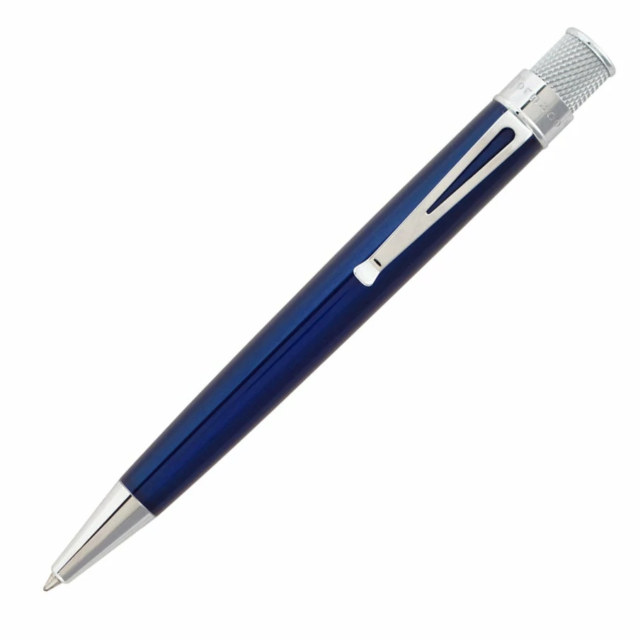 Retro 51 Tornado Classic Rollerball Pen, True Blue Lacquer 1 Retro 51 Tornado Classic Rollerball Pen, True Blue Lacquer