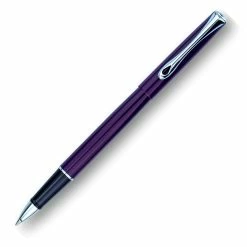 Diplomat Traveller Rollerball Pen, Deep Purple & Chrome