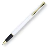 Diplomat Traveller Rollerball Pen, Snow White & Gold