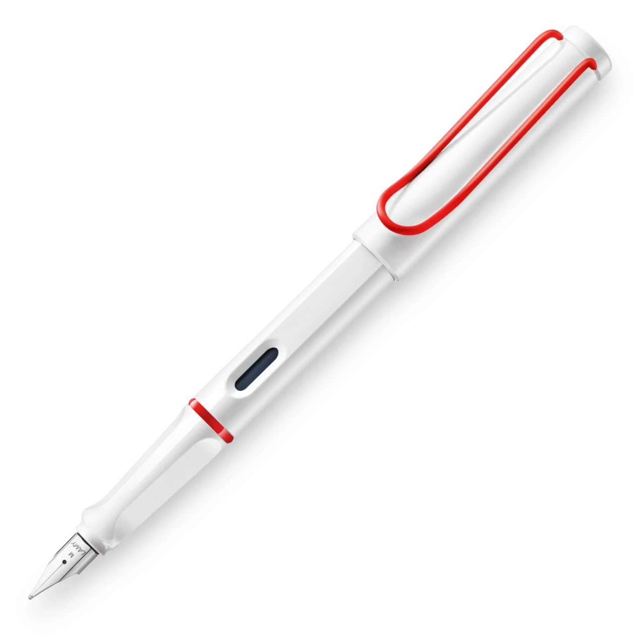 Lamy Safari Fountain Pen, White & Red 1 Lamy Safari Fountain Pen, White & Red