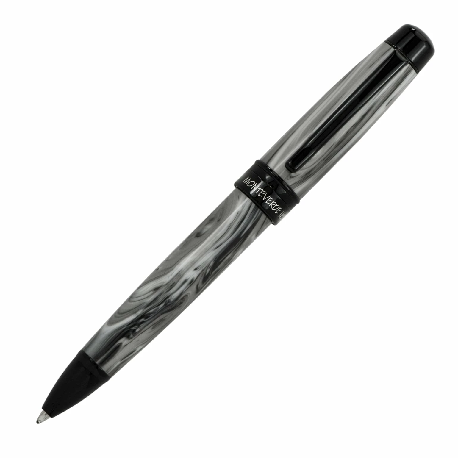 Monteverde Prima Ballpoint Pen, Grey Swirl 1 Monteverde Prima Ballpoint Pen, Grey Swirl