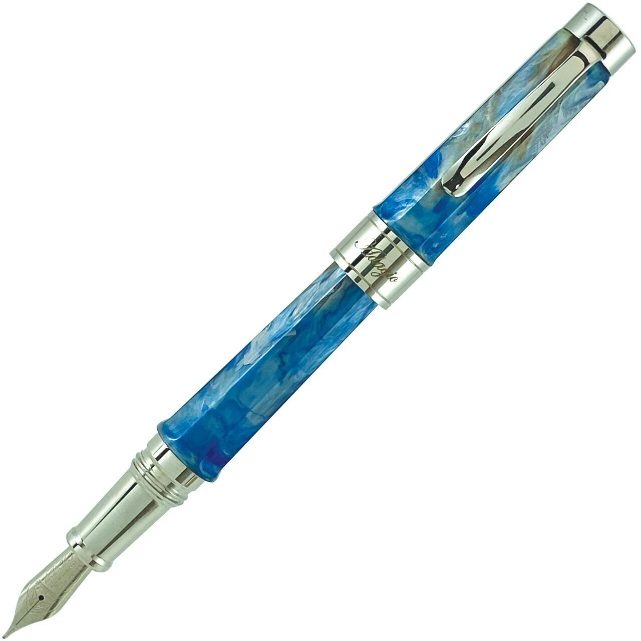 Stipula Adagio Fountain Pen, Light Blue, Medium Nib 1 Stipula Adagio Fountain Pen, Light Blue, Medium Nib