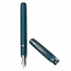 Pineider Alchemist Zeolite Fountain Pen, Kilauea Blue, Fine