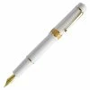 Maiora Mytho Dama Fountain Pen, Polished White & Gold