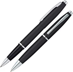 Cross® Cross Calais Rollerball & Ballpoint Pen Set, Black & Chrome