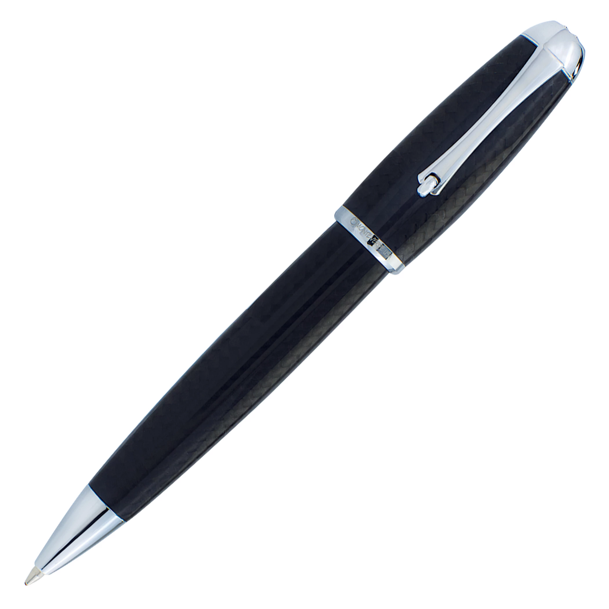 Monteverde Super Mega Carbon Fiber Ballpoint Pen, Chrome Trim 1 Monteverde Super Mega Carbon Fiber Ballpoint Pen, Chrome Trim