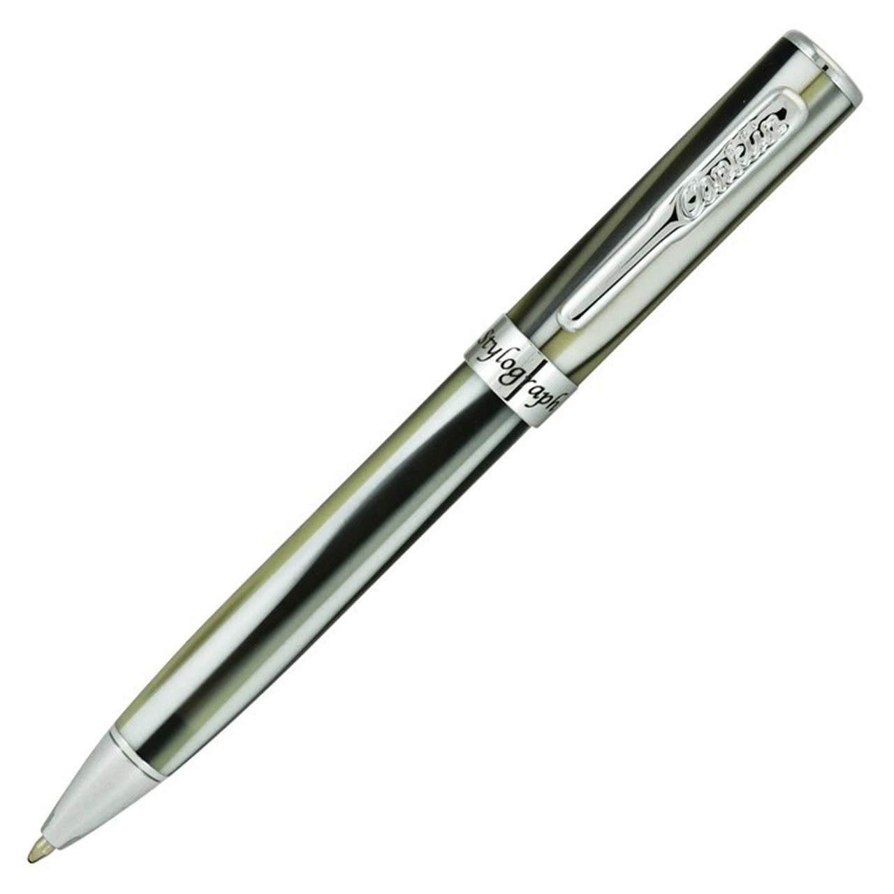Conklin Stylograph Ballpoint Pen, Matte Finish, Polar White 1 Conklin Stylograph Ballpoint Pen, Matte Finish, Polar White