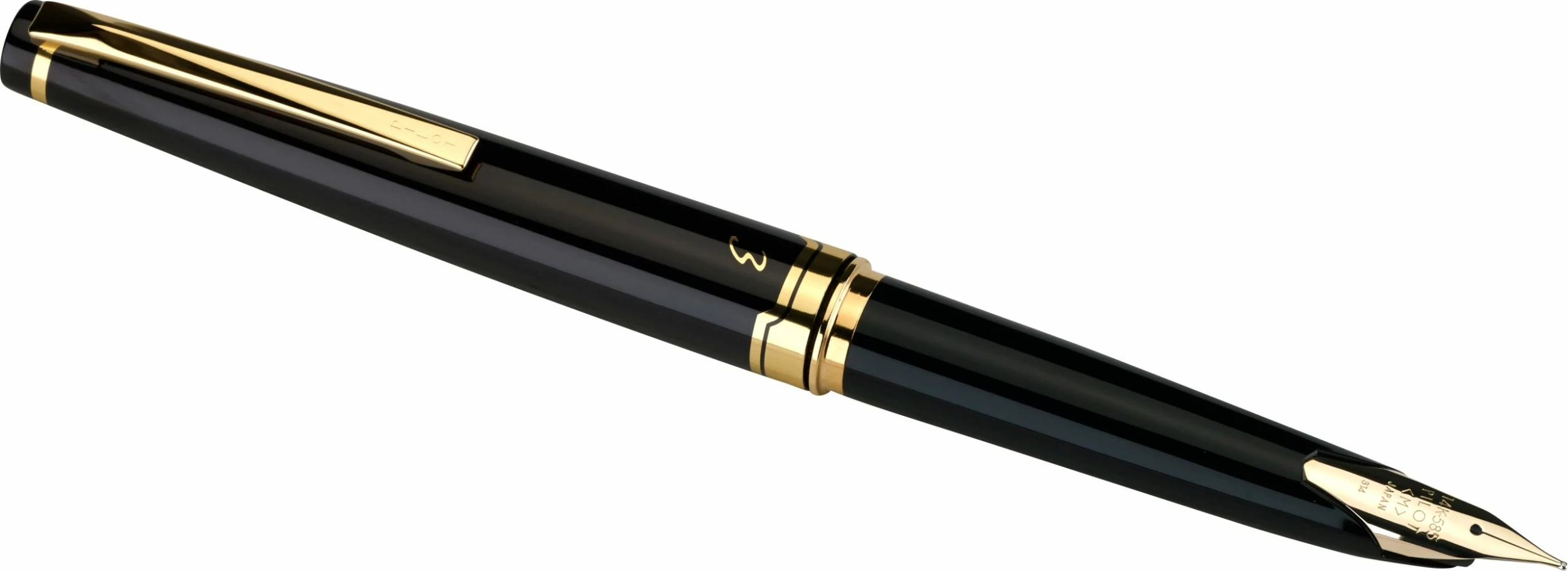 Pilot E95s Fountain Pen, Black Barrel & Gold Accents 3 Pilot E95s Fountain Pen, Black Barrel & Gold Accents - Image 3