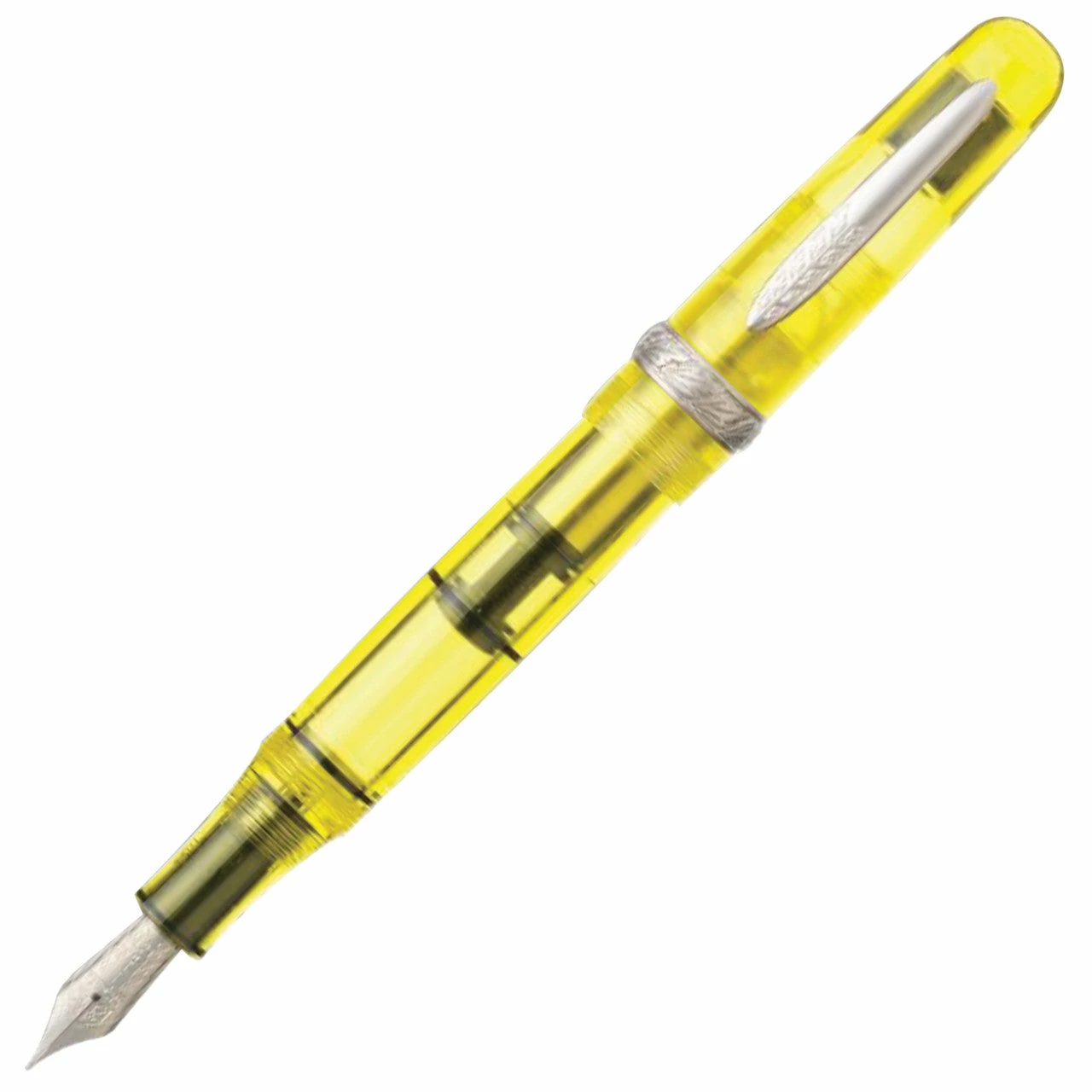 Stipula Etruria Limited Edition Rainbow Fountain Pen, Clear Yellow, 14K Medium Stiflex Nib 1 Stipula Etruria Limited Edition Rainbow Fountain Pen, Clear Yellow, 14K Medium Stiflex Nib