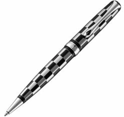 Diplomat Excellence A Plus Rome Black & White Ballpoint Pen