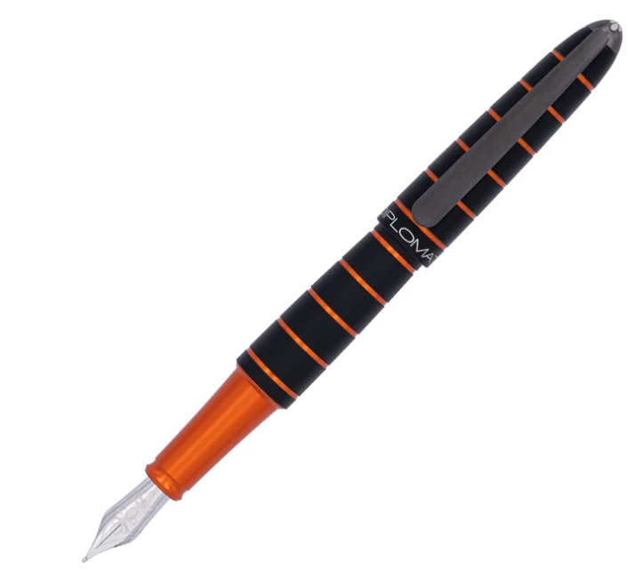 Diplomat Elox Ring Black/Orange Fountain Pen 1 Diplomat Elox Ring Black/Orange Fountain Pen