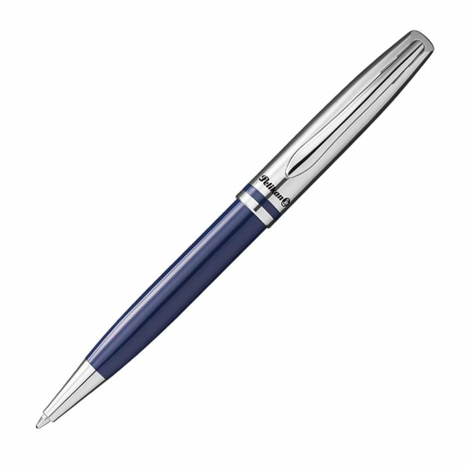 Pelikan Jazz Classic Ballpoint Pen, Dark Blue & Chrome 1 Pelikan Jazz Classic Ballpoint Pen, Dark Blue & Chrome