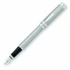 Cross® Franklin Covey By Cross, Freemont Satin Chrome Fountain Pen, Medium Nib