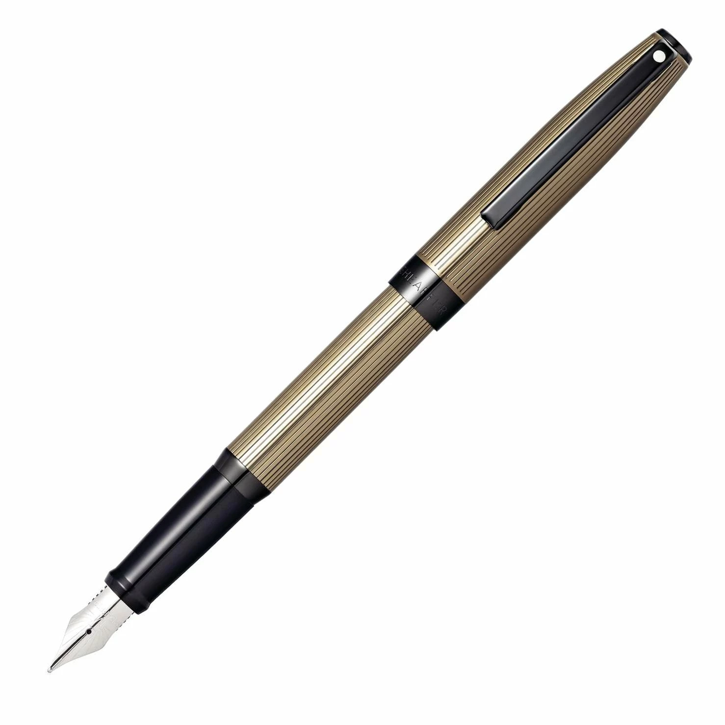 Sheaffer Sagaris Fountain Pen, Fluted Gold, Medium Nib 1 Sheaffer Sagaris Fountain Pen, Fluted Gold, Medium Nib